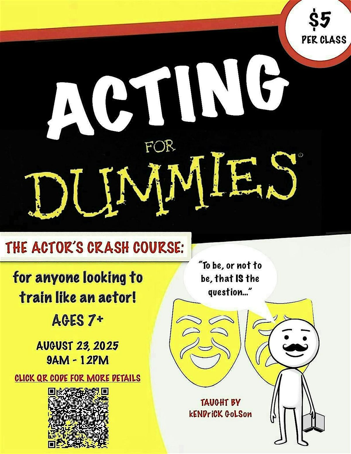 ACTOR’S CRASH COURSE, 23 August | Event in Montgomery | AllEvents