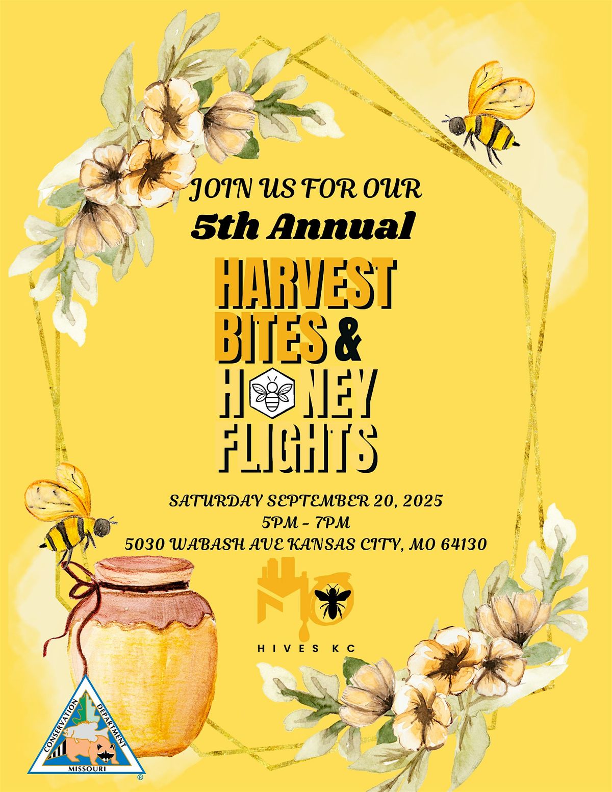 5th Annual Harvest Bites & Honey Flights, 20 September | Event in Kansas City | AllEvents