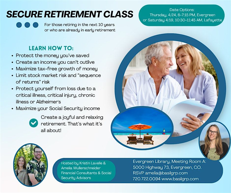 Secure Retirement & Social Security Class | Event in Evergreen | AllEvents