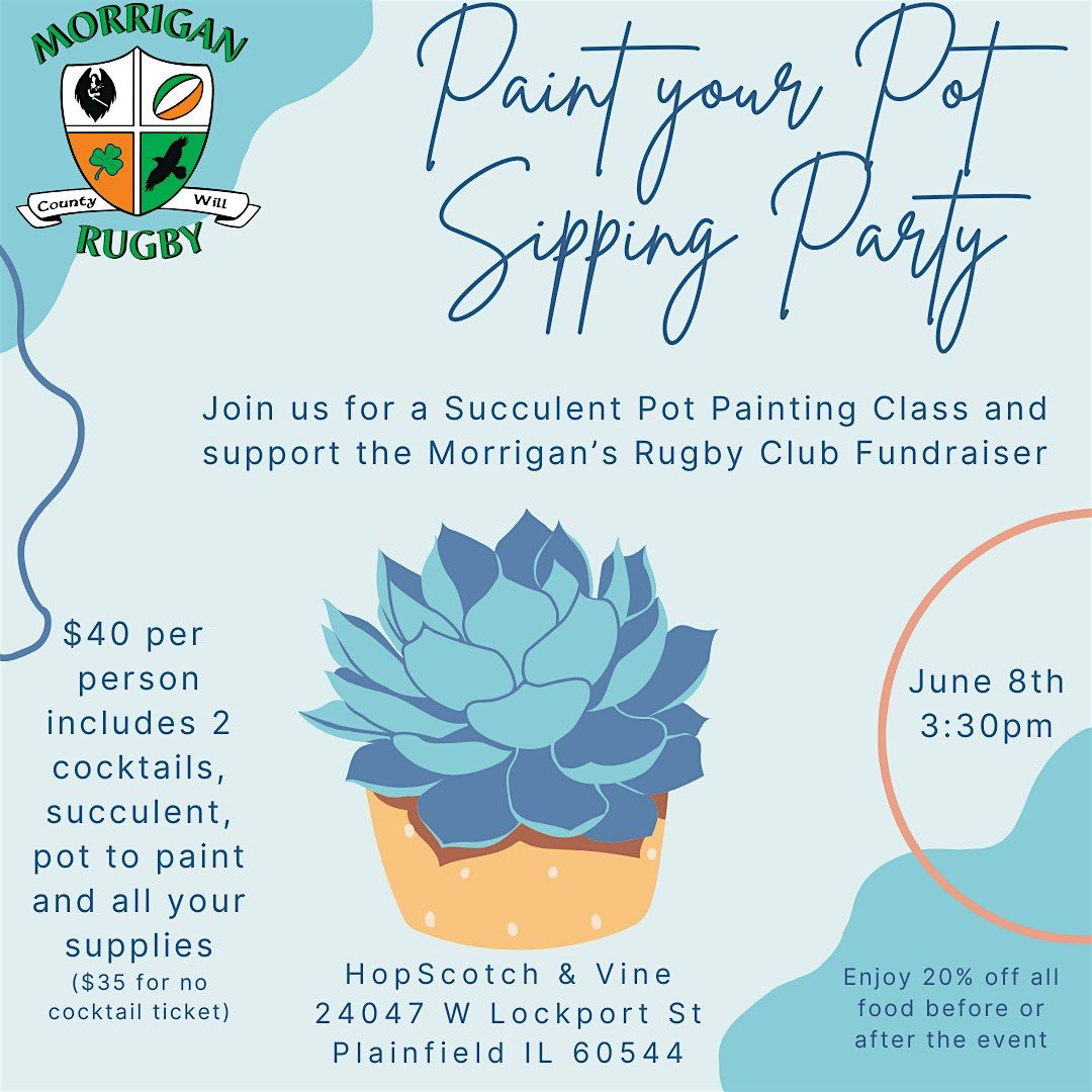 Paint Your Pot Sipping Party ~ Succulent Pot ~ Downtown Plainfield, 8 June | Event in Plainfield | AllEvents