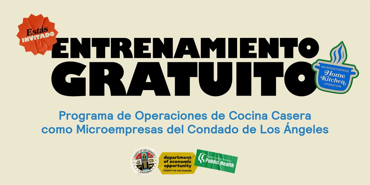Programa de Operaciones de Cocina Casera Como Microempresas en Los Angeles, 30 August | Event in Los Angeles