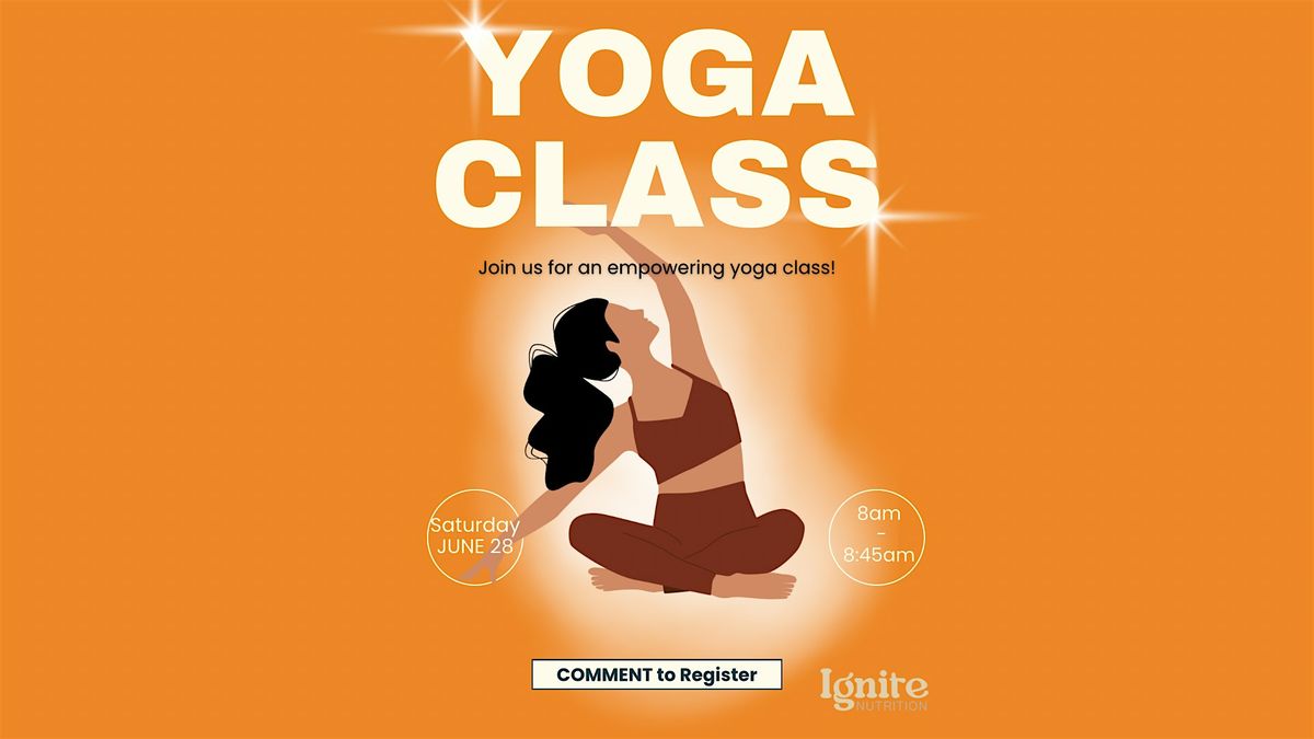 Yoga Flow - at Ignite Nutrition Bar (Easy Flow & Set intentions), 28 June | Event in Houston | AllEvents