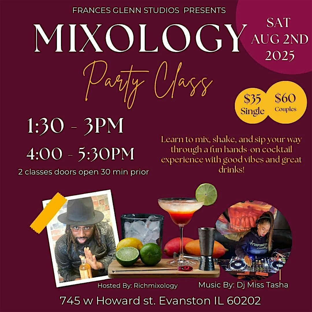 MIXOLOGY PARTY CLASS, 2 August | Event in Evanston | AllEvents