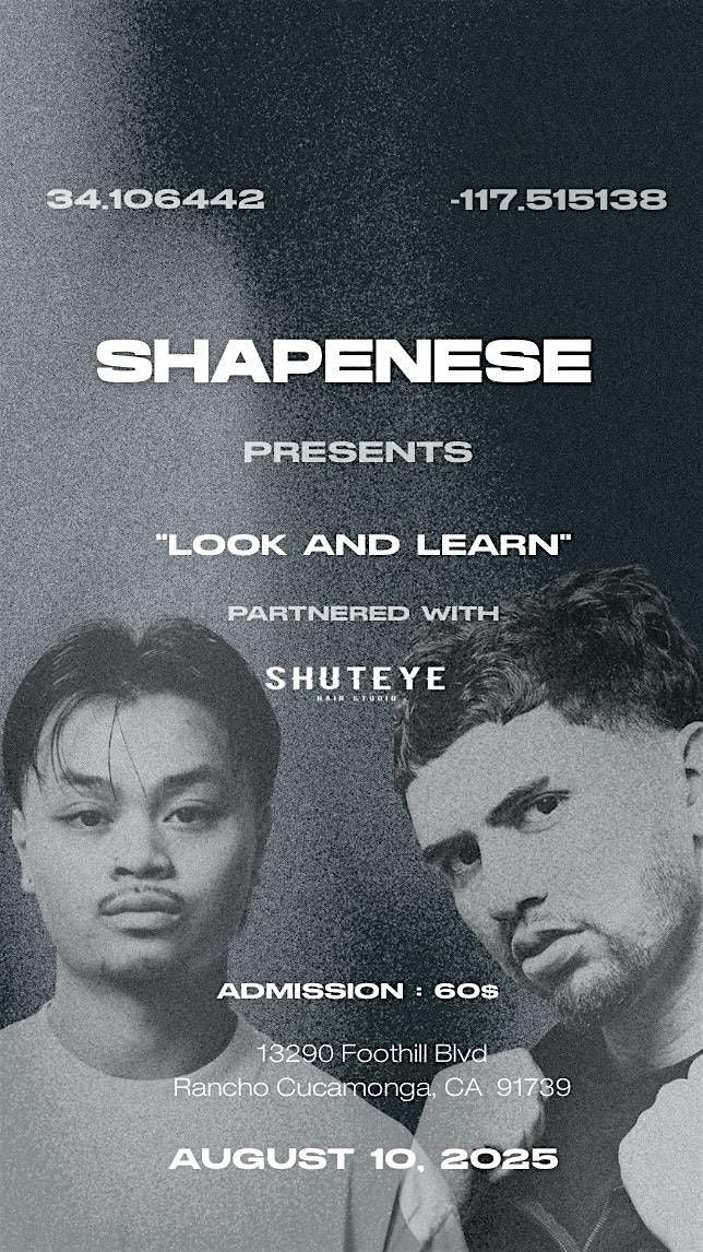 SHAPENESE hair class, 17 August | Event in Rancho Cucamonga | AllEvents