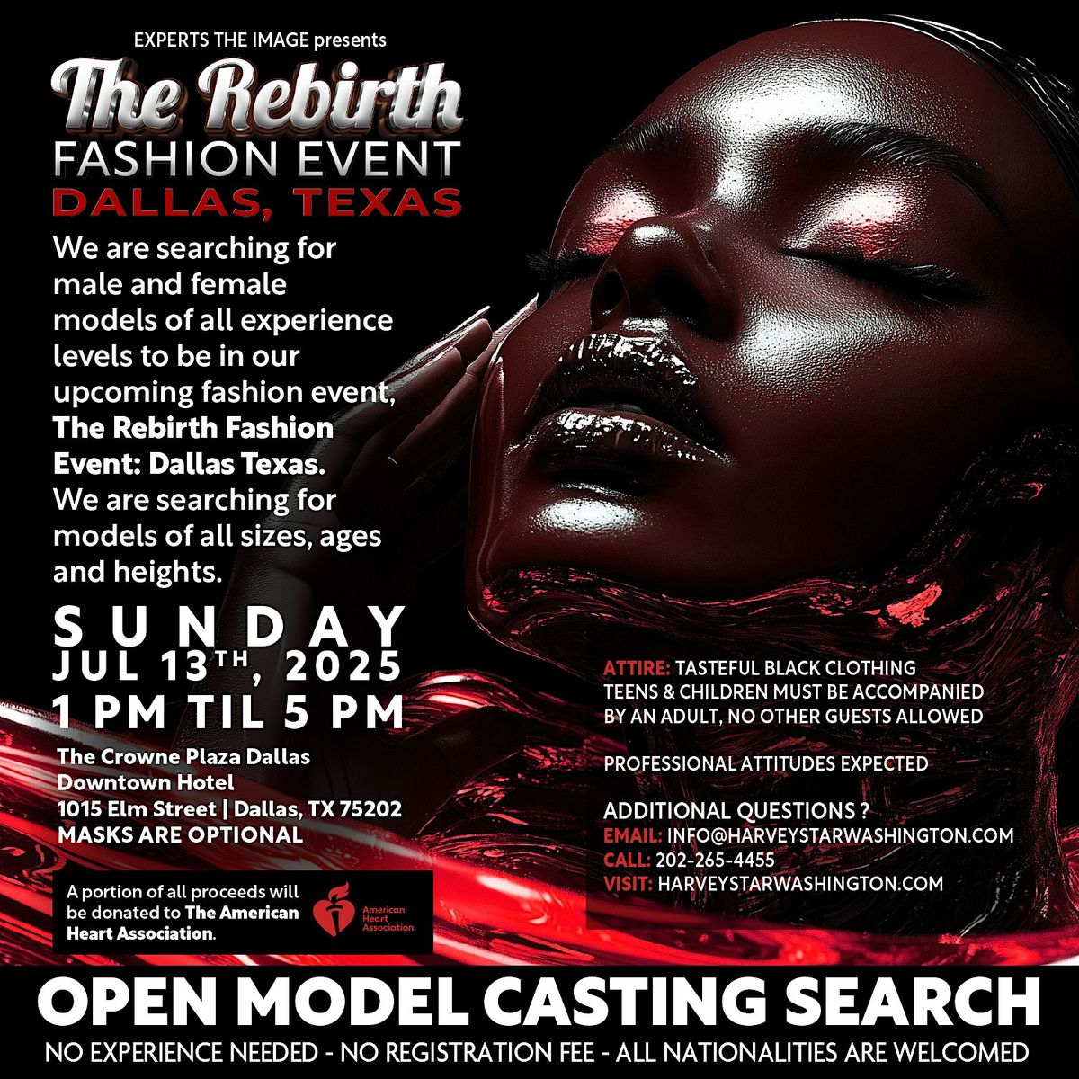 REBIRTH FASHION EVENT MODEL CASTING  SUNDAY JULY 13TH ( OPEN TO ALL, 13 July | Event in Dallas | AllEvents
