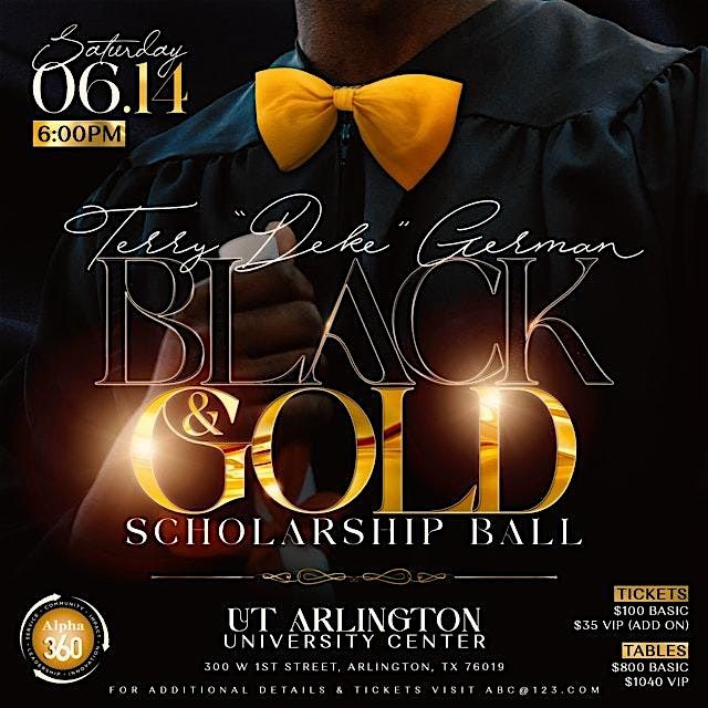 2025 The Black and Gold Scholarship Ball, 14 June | Event in Arlington | AllEvents