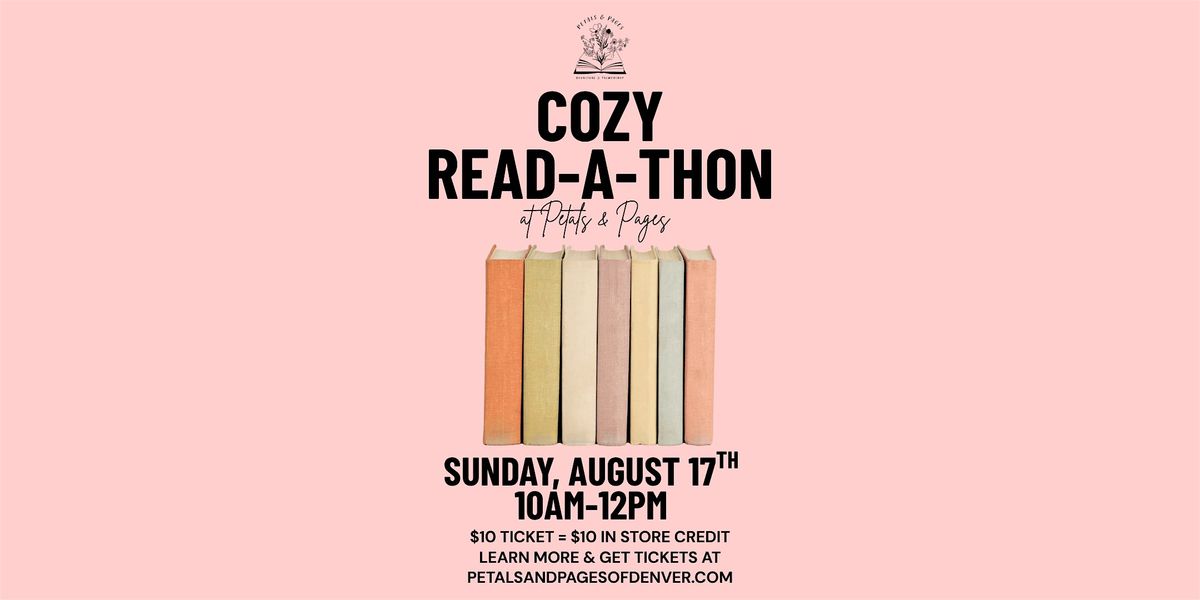 Cozy Read-a-Thon at Petals & Pages, 17 August | Event in Denver | AllEvents