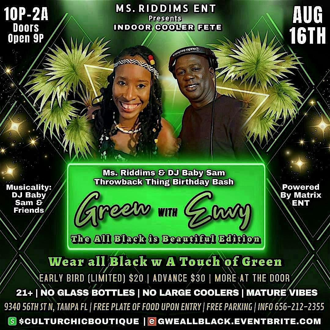 Green With Envy: The All Black is Beautiful Edition, 16 August | Event in Tampa | AllEvents
