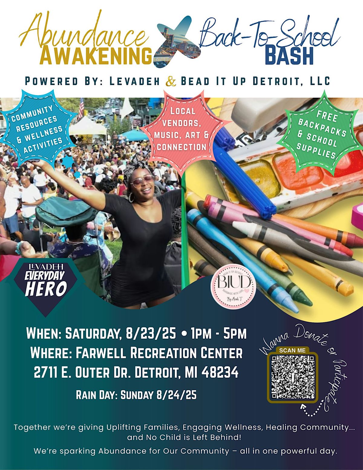 Abundance Awakening x Back To School Bash, 23 August | Event in Detroit | AllEvents