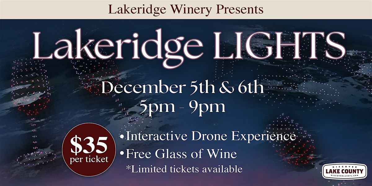 Lakeridge Lights - An Interactive Drone Show Experience, 5 December | Event in Clermont | AllEvents