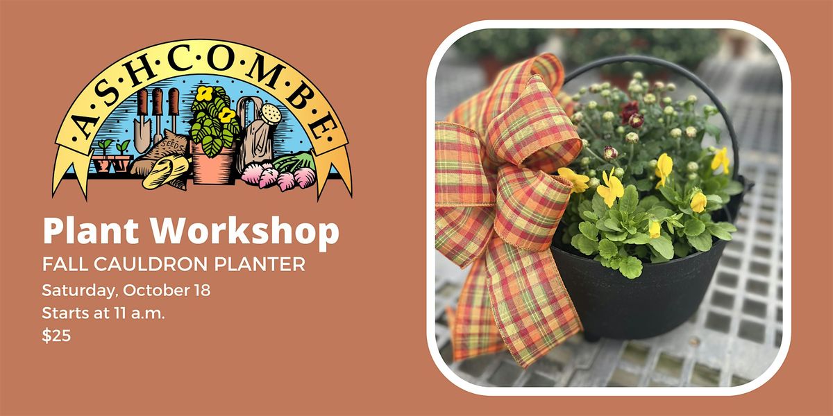 Fall Cauldron Planter, 18 October | Event in Mechanicsburg | AllEvents