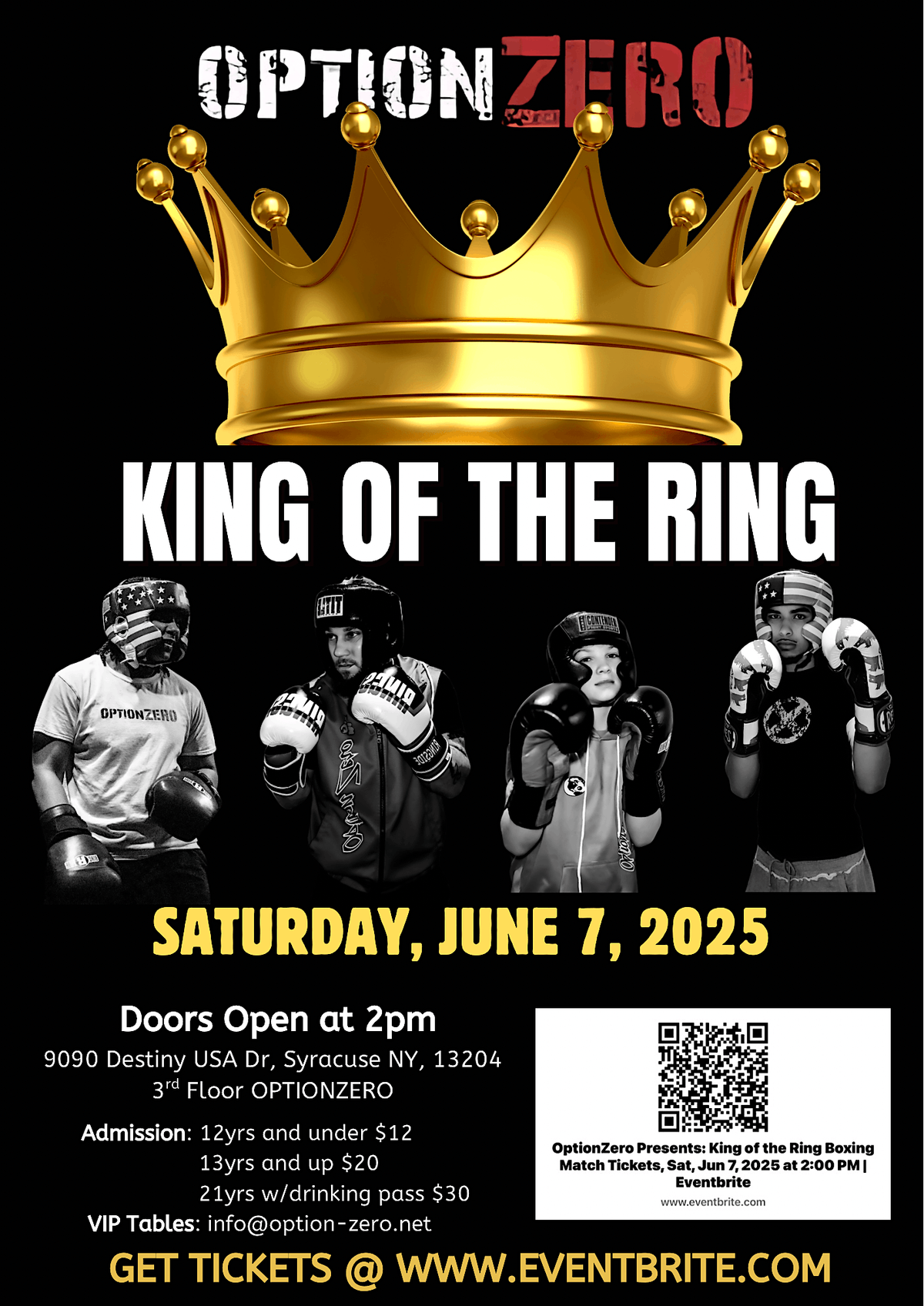 OptionZero Presents: King of the Ring Boxing Match, 7 June | Event in Syracuse | AllEvents
