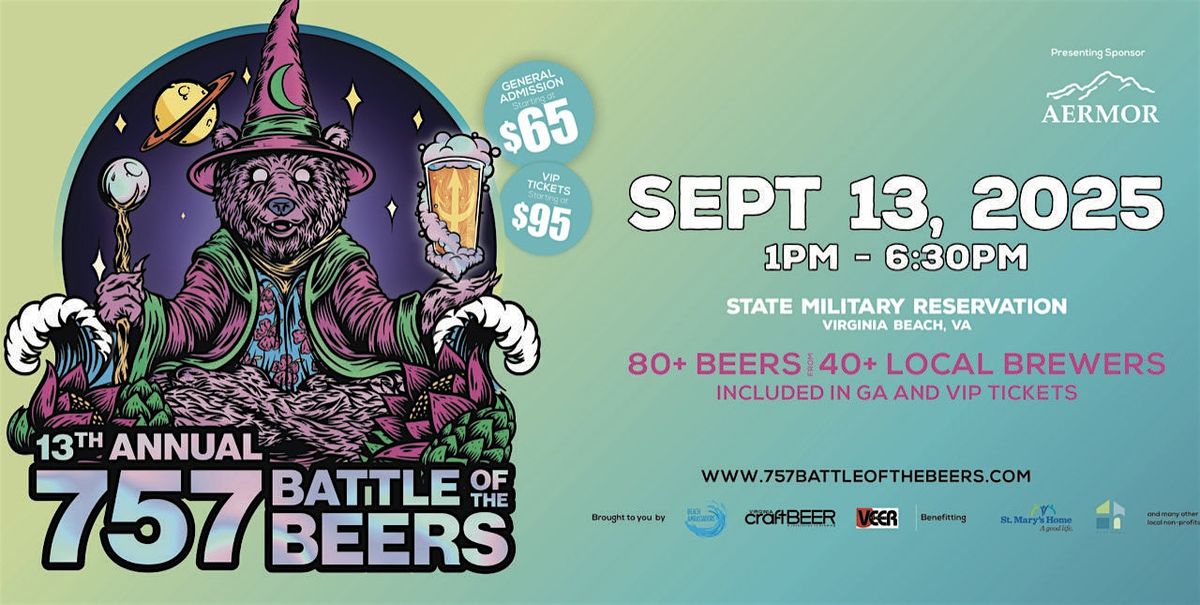 13th Annual 757 Battle of the Beers, 13 September | Event in Virginia Beach | AllEvents