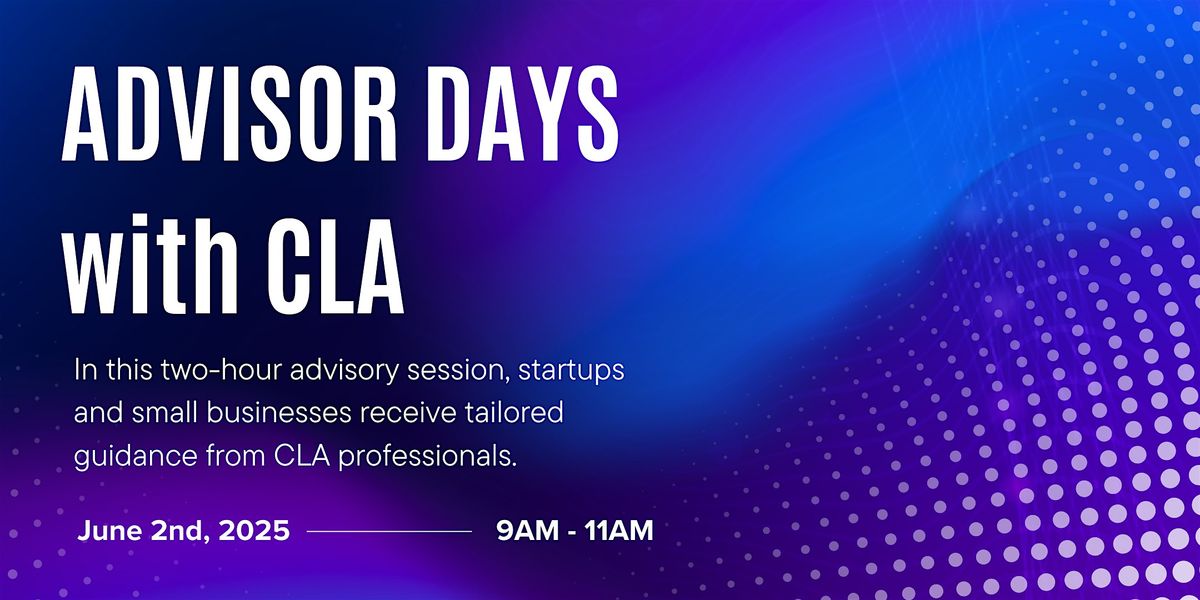 Advisor Days with Partner of The Cannon, CLA, 2 June | Event in Houston | AllEvents