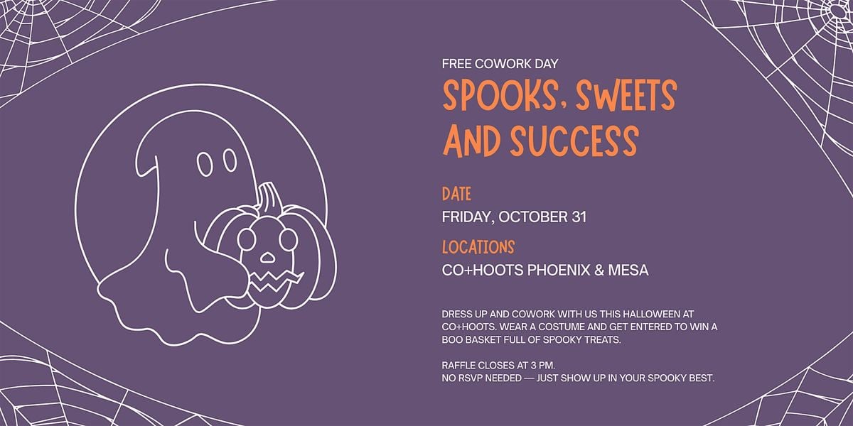 Spooks, Sweets and Success, 31 October | Event in Phoenix | AllEvents
