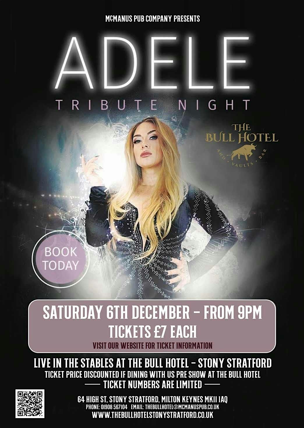 Adele - Tribute Night, 6 December | Event in Stony Stratford | AllEvents