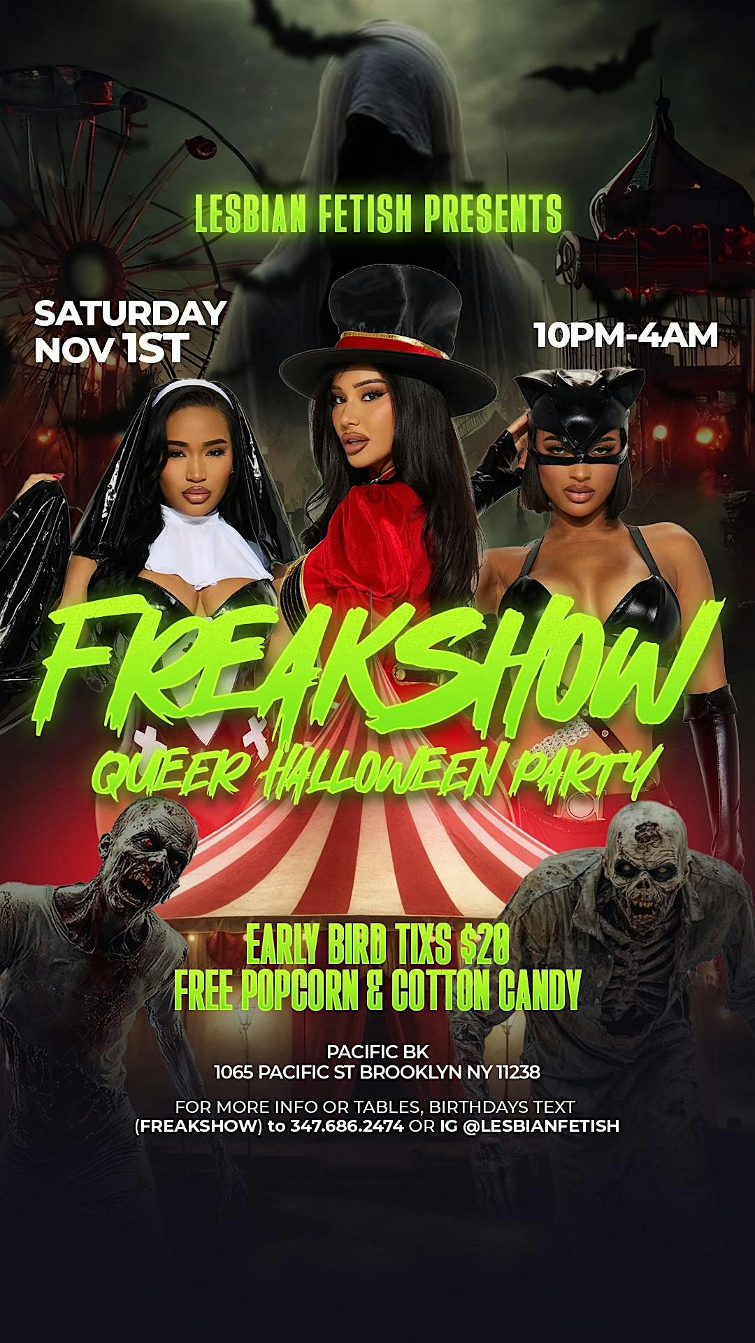 FREAK SHOW ( QUEER HALLOWEEN PARTY ), 1 November | Event in Brooklyn | AllEvents