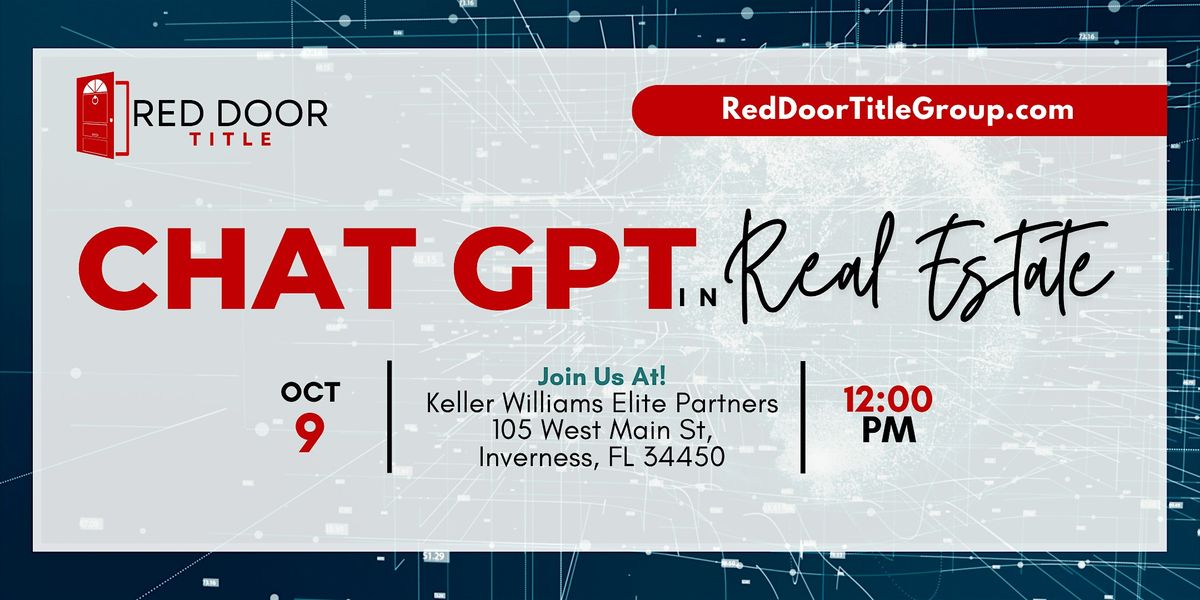 ChatGPT in Real Estate, 9 October | Event in Inverness | AllEvents