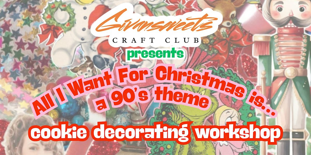 90’s Theme Christmas Cookie Decorating Workshop, 5 December | Event in Brookline | AllEvents