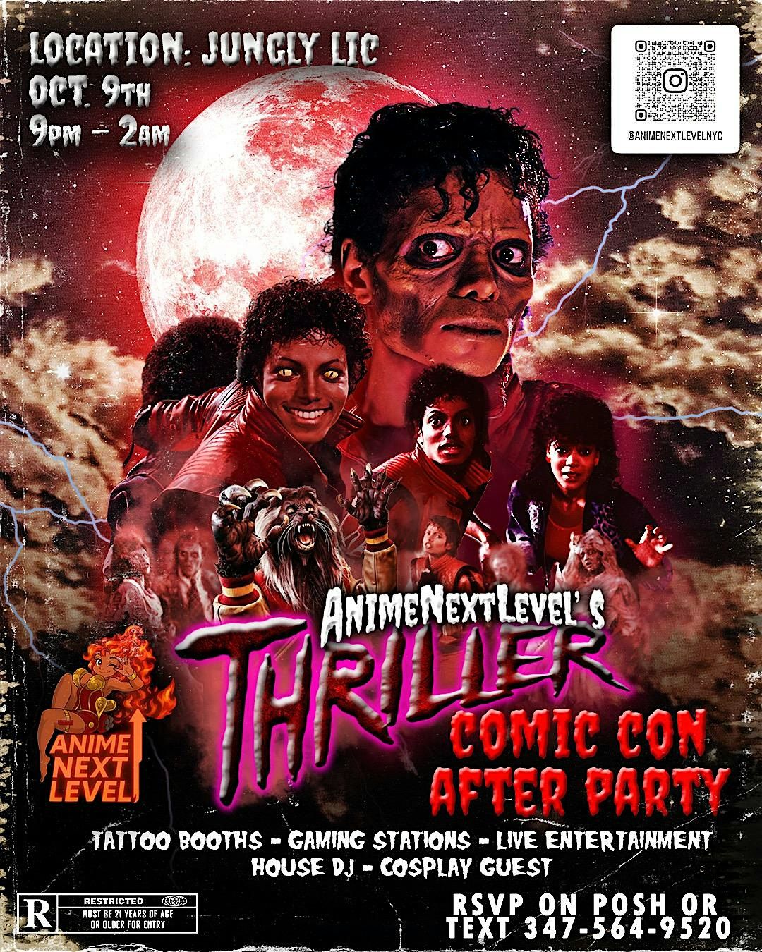 COMIC CON AFTER PARTY ANIMENEXTLEVEL, 9 October | Event in Queens | AllEvents