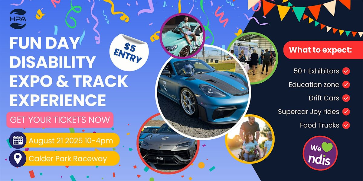 HPA Fun Day Disability Expo & Track Day Experience, 21 August | Event in Calder Park | AllEvents