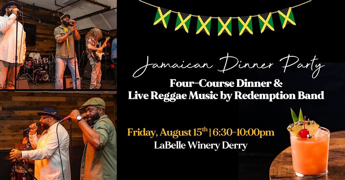 Jamaican Dinner Party with Live Reggae Band  at LaBelle Winery Derry, 15 August | Event in Derry | AllEvents
