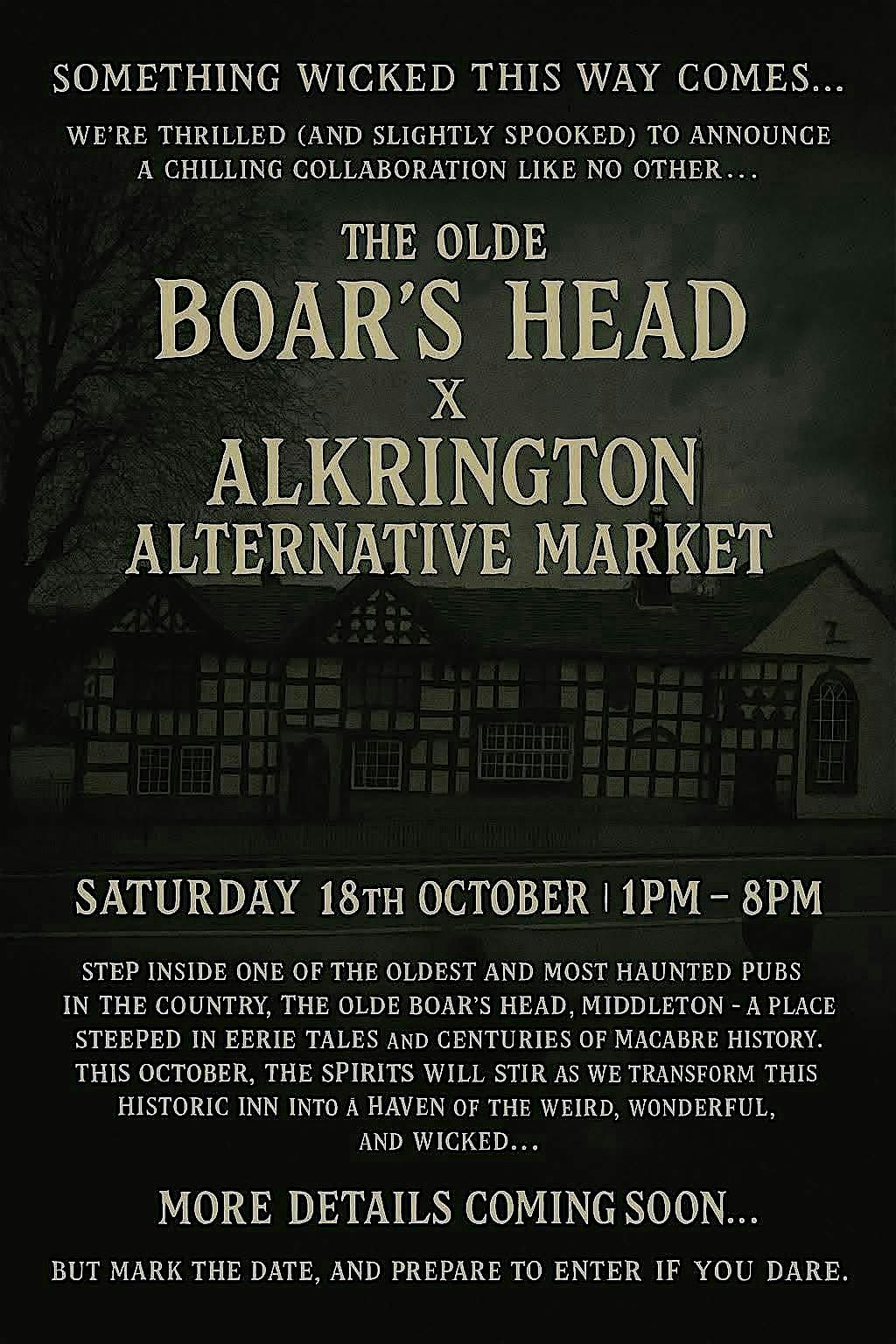 The Olde Boars Head X Alkrington Alternative Market, 18 October | Event in Middleton | AllEvents