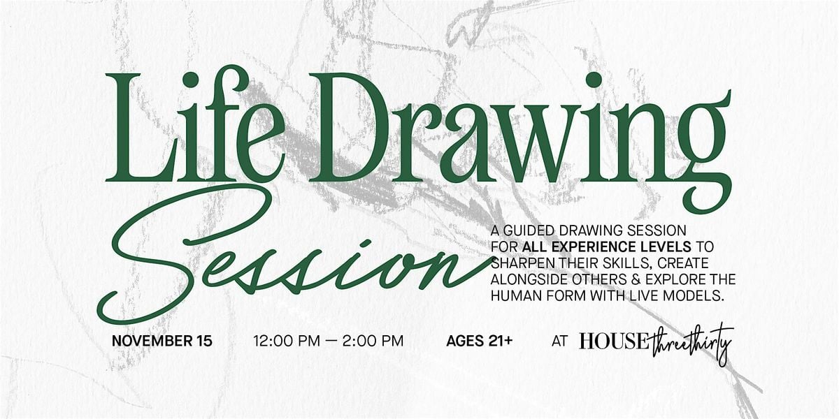 Life Drawing Class, 15 November | Event in Akron | AllEvents