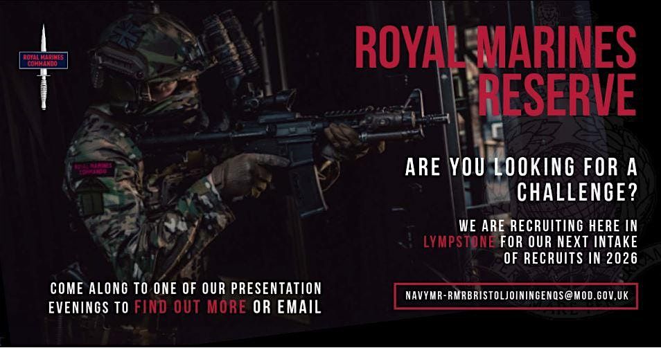 Royal Marines Reserve Recruiting Evening - Lympstone, 10 December | Event in Lympstone | AllEvents