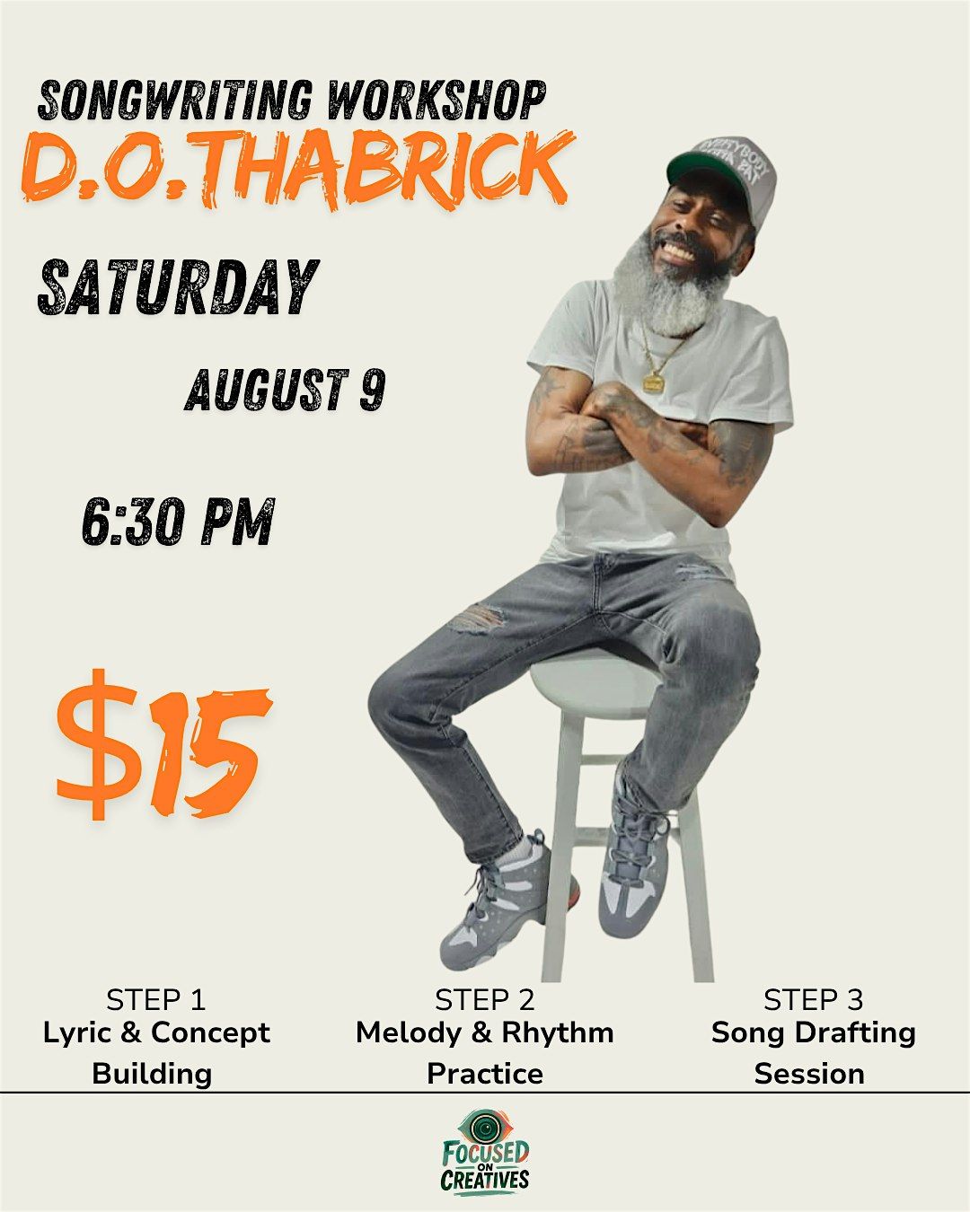 Songwritning Workshop for Beginners with D.O. ThaBrick, 9 August | Event in Baltimore | AllEvents