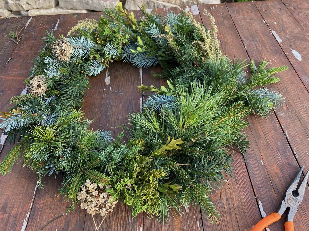 In person DIY Holiday Wreath Making Workshop, 6 December | Event in Madison | AllEvents
