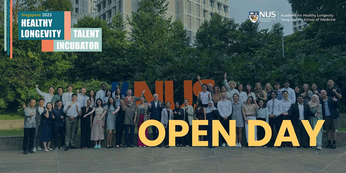 Healthy Longevity Talent Incubator 2025 Open Day, 10 July | Event in Clementi | AllEvents