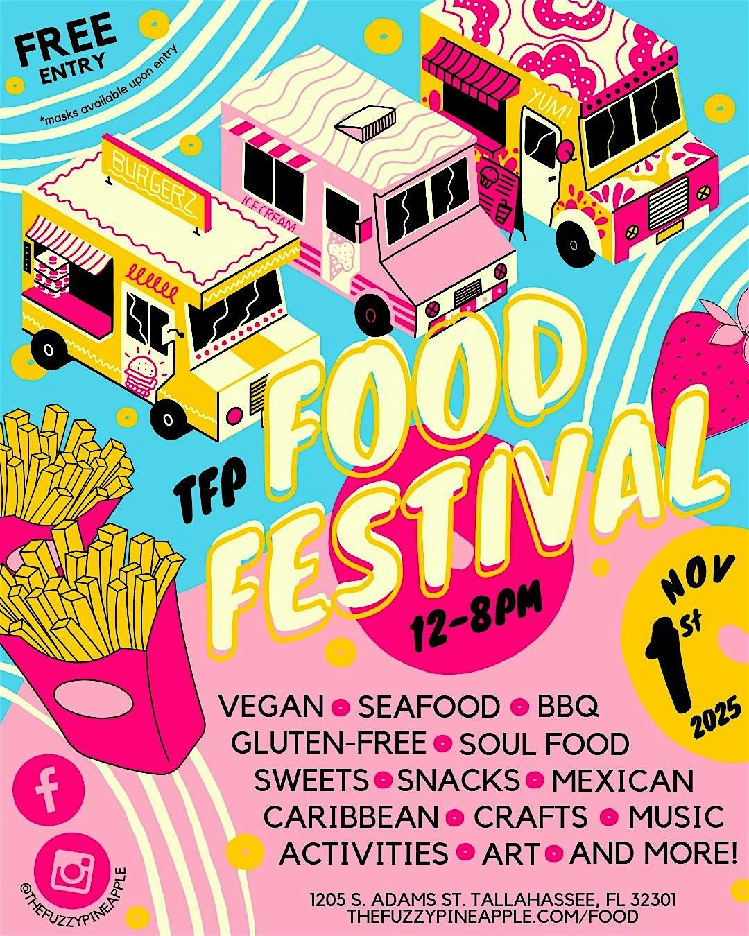 TFP Food Festival - Shop Local Shop Small Tallahassee Market Food Trucks, 1 November | Event in Tallahassee
