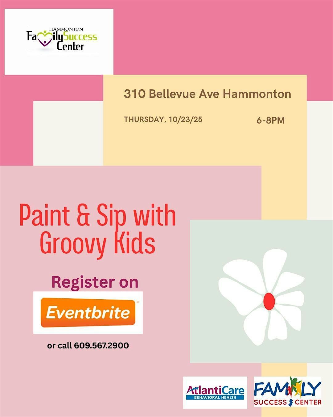 Paint & Sip with Groovy Kids, 23 October | Event in Hammonton | AllEvents