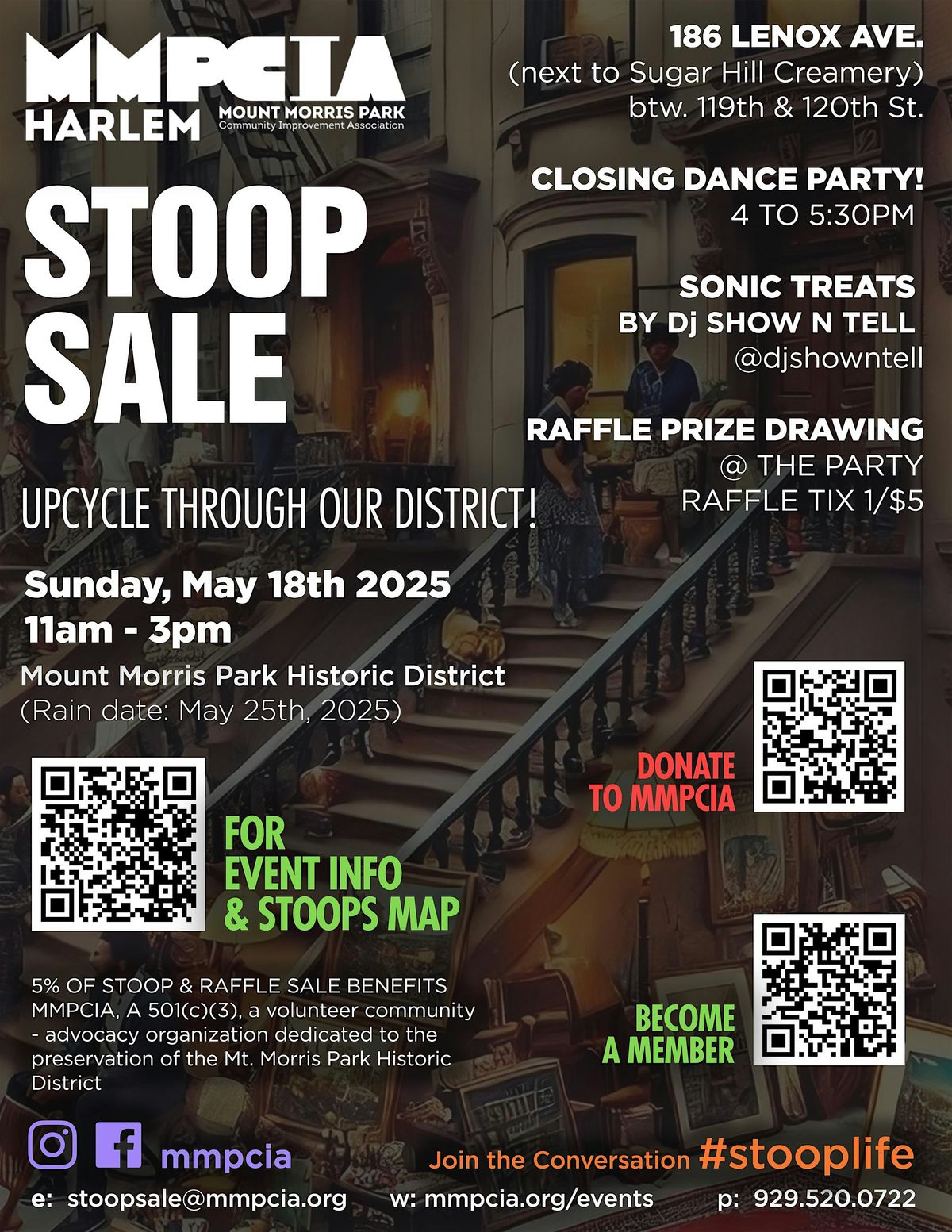 4th Annual Mt. Morris Park Community Improvement Stoop Sale, 18 May | Event in New York | AllEvents