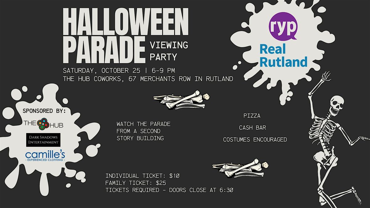 RYP's Halloween Parade Viewing Party, 25 October | Event in Rutland | AllEvents