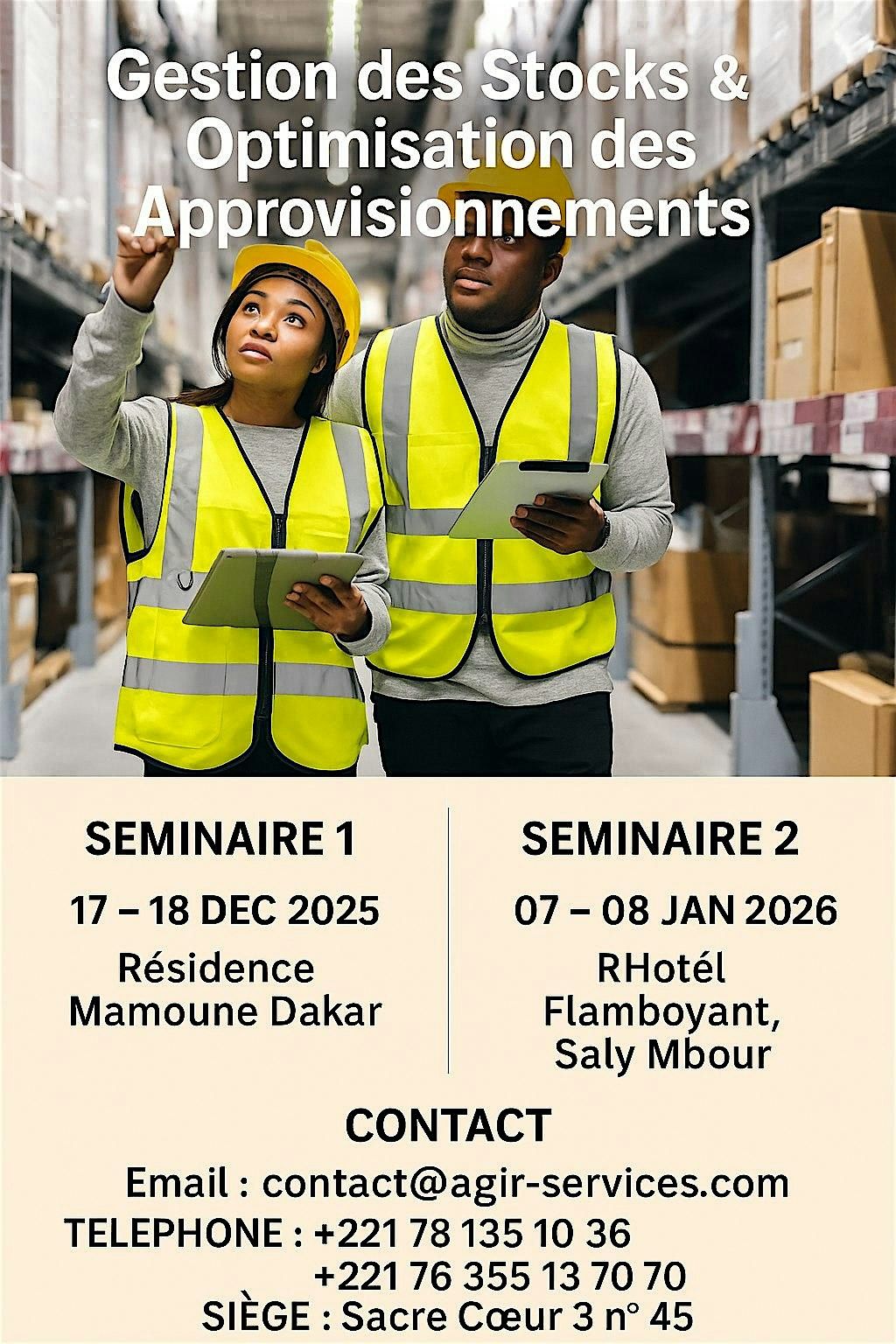 GESTION DES STOCKS & OPTIMISATION DES APPROVISIONNEMENTS, 17 December | Event in Dakar | AllEvents