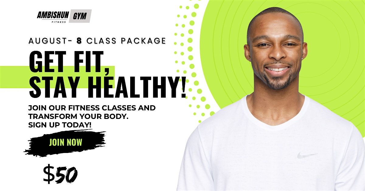 August- 8 Class Package, 5 August | Event in Memphis | AllEvents