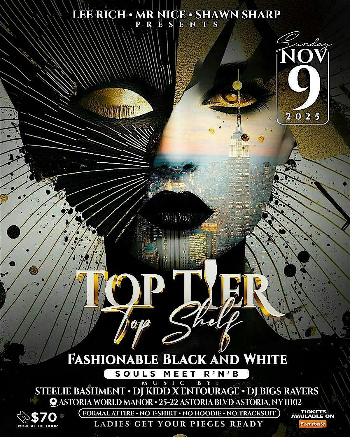 TOP TIER | TOP SHELF, 9 November | Event in Queens | AllEvents