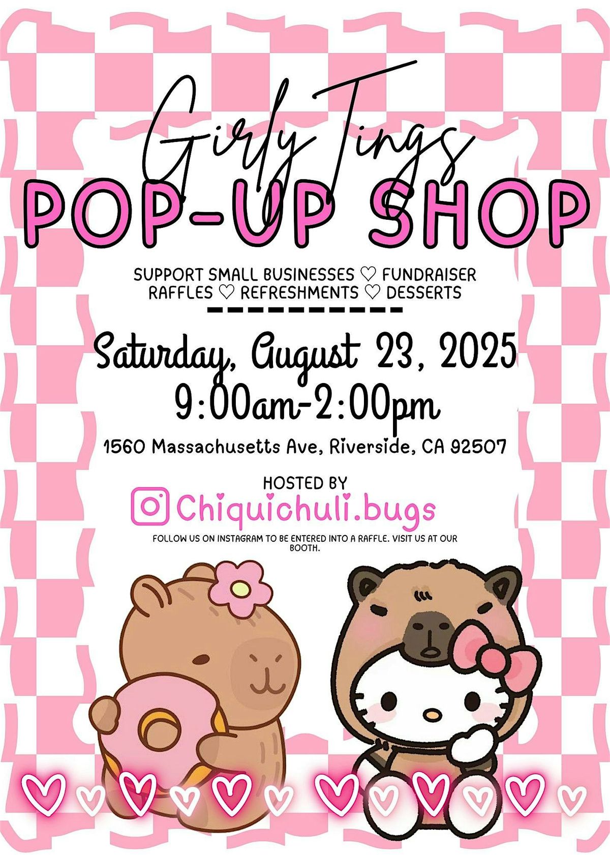 Girly Tings Pop-Up, 23 August | Event in Riverside | AllEvents