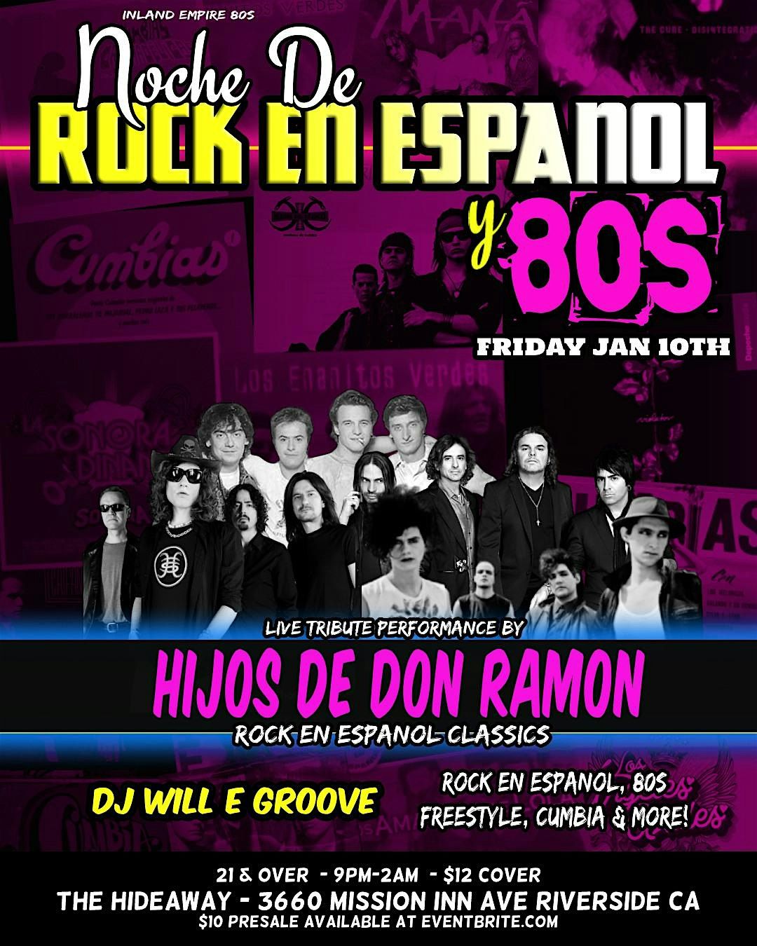 Live Rock en Espanol tribute in Riverside!, The Hideaway Cafe & Lounge