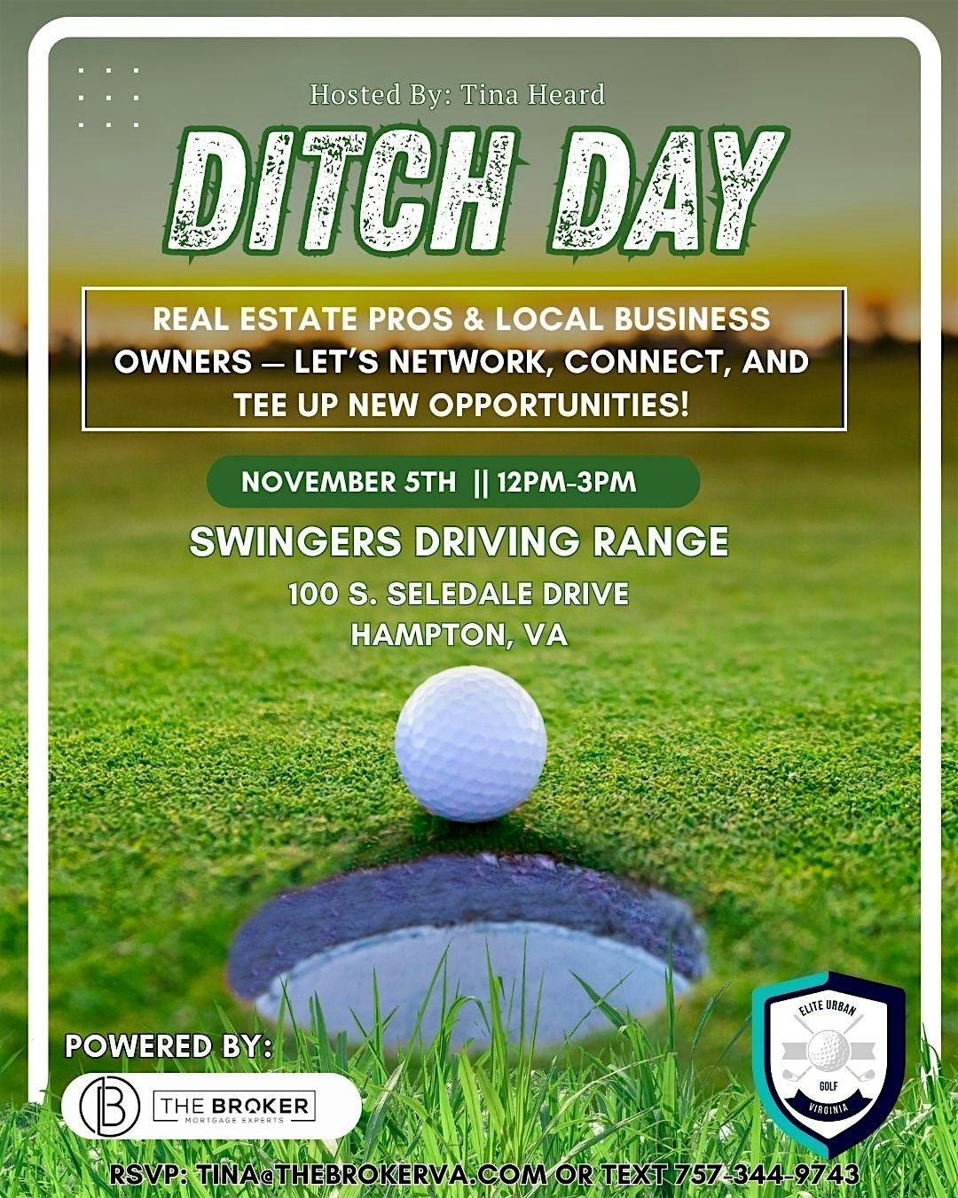 Ditch Day : Network. Connect. Swing., 5 November | Event in Hampton | AllEvents