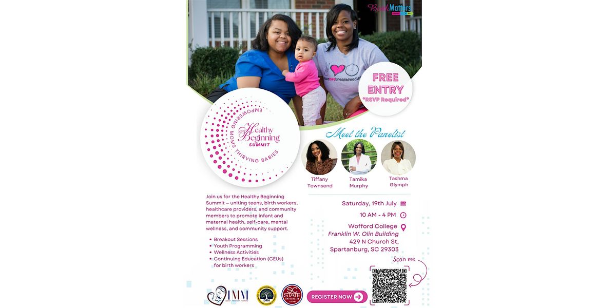 Healthy Beginning Summit, 19 July | Event in Spartanburg | AllEvents