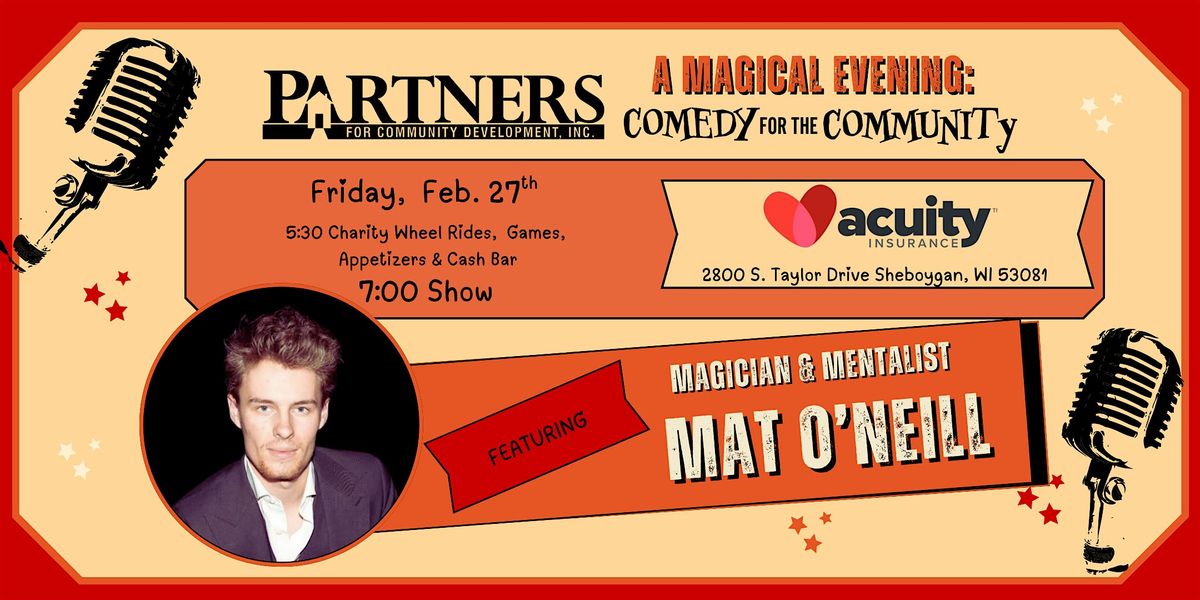 A Magical Evening:   Comedy for the Community, 27 February | Event in Sheboygan | AllEvents