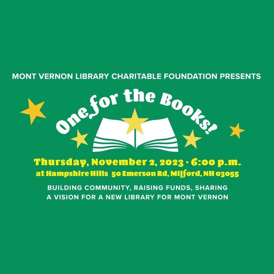 One for the Books Charity Auction, Hampshire Hills Athletic Club