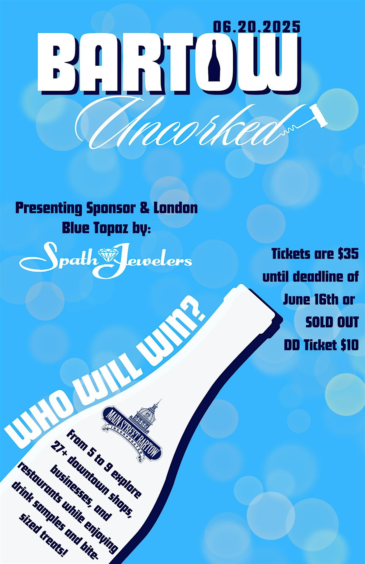 Bartow Uncorked, 20 June | Event in Bartow | AllEvents