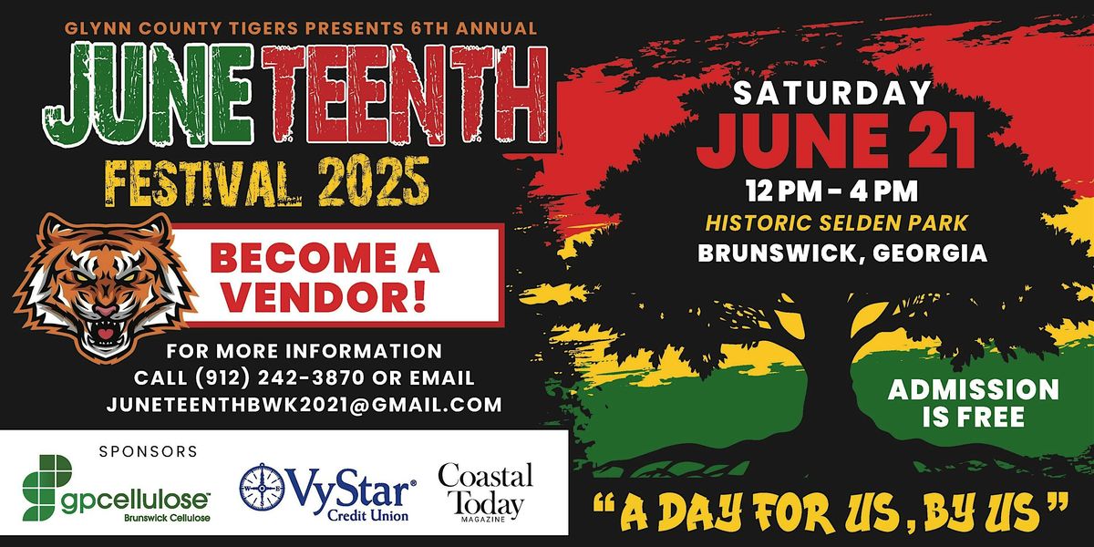 Glynn County Tigers Annual Juneteenth Festival, 21 June | Event in Brunswick | AllEvents