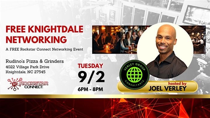 Free Knightdale Networking powered by Rockstar Connect (September), 2 September | Event in Knightdale | AllEvents