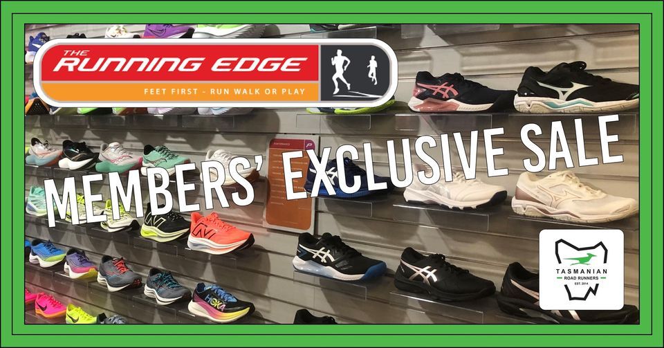 The Running Edge TRR Members Exclusive Sale, The Running Edge, Hobart