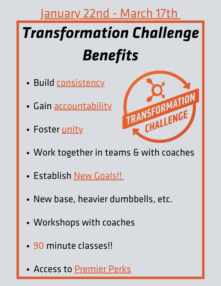 Transformation Challenge 2025, Orangetheory Fitness Shorewood